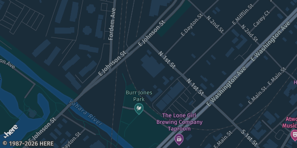 Map showing Madison Public Market in Madison, WI.