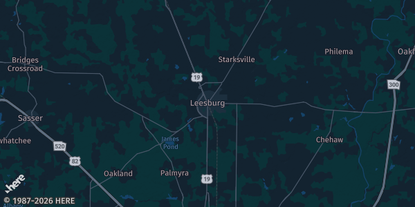 Map of Leesburg, GA. The exact address of this venue is not known, so the map shows the area rather than a specific building.