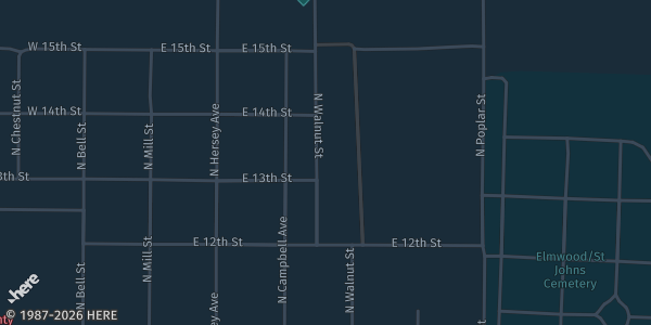 Map showing Mitchell County Fairgrounds in Beloit, KS.