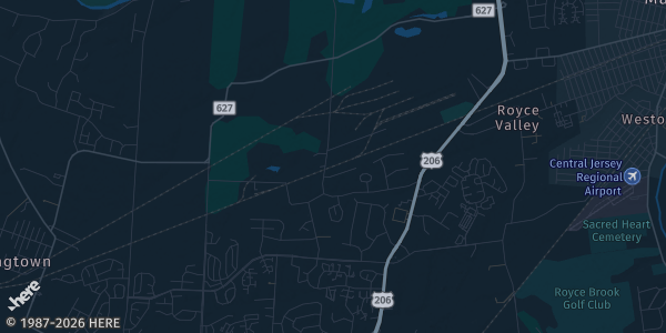 Map of Somerset, NJ. The exact address of Delta Hotels Somerset is not known, so the map shows the area rather than a specific building.