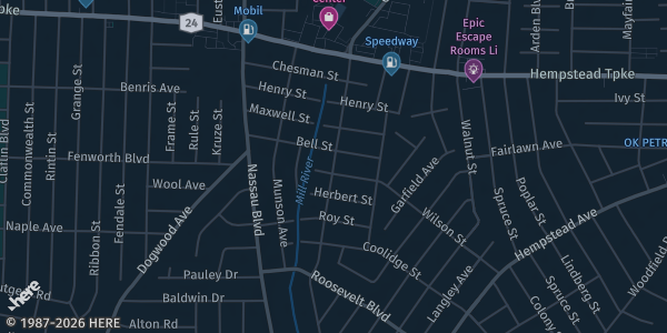 Map showing Cherry Valley Sports in West Hempstead, NY.