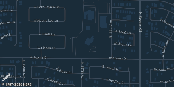 Map showing Calibre Academy in Surprise, AZ.