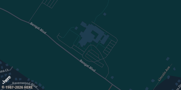 Map showing Barnegat High School in Barnegat Township, NJ.