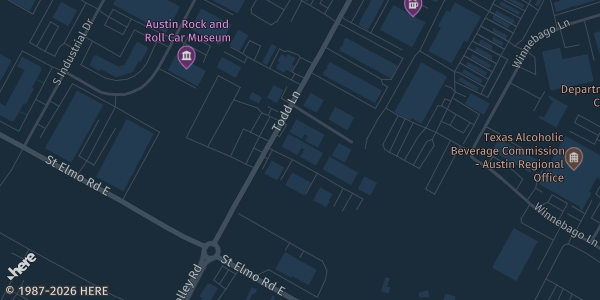 Map showing Kenny's Collectibles in Austin, TX.
