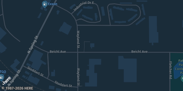 Map showing American Legion Post in WI.