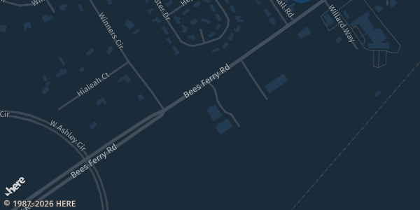 Map showing Crosstowne Church in Charleston, SC.