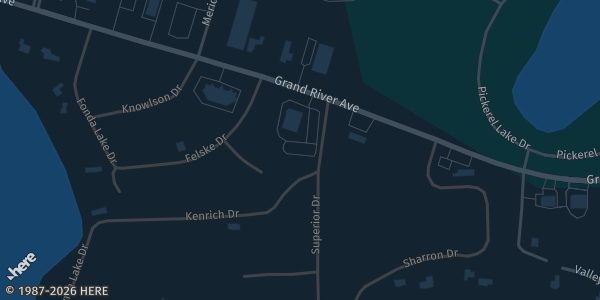 Map showing American Spirit Center in Brighton, MI.