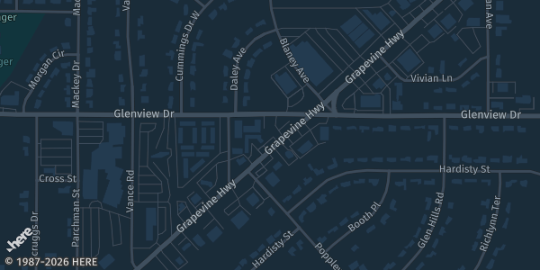 Map showing Card Center in North Richland Hills, TX.