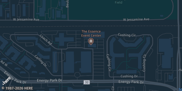 Map showing The Essence Event Center in Saint Paul, MN.