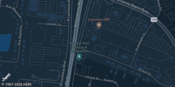 Map showing Loft18 Mandeville in Mandeville, LA.