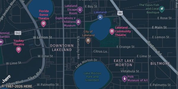 Map showing RP Funding Center in Lakeland, FL.