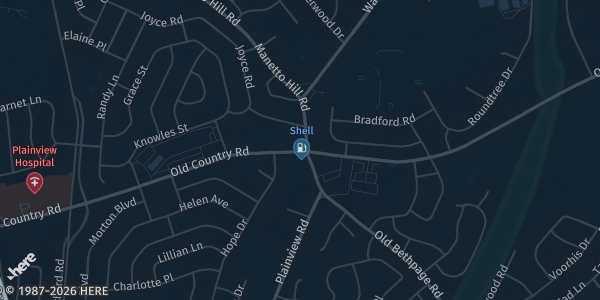 Map showing Holiday Inn Plainview in Plainview, NY.
