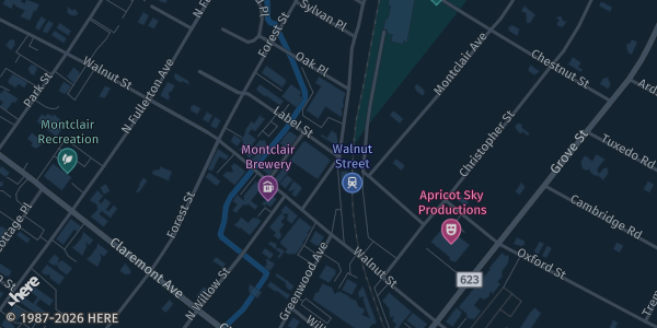 Map showing Centercourt Montclair in Montclair, NJ.