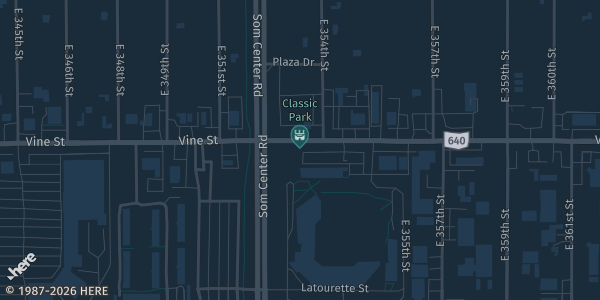 Map showing Classic Park in Eastlake, OH.