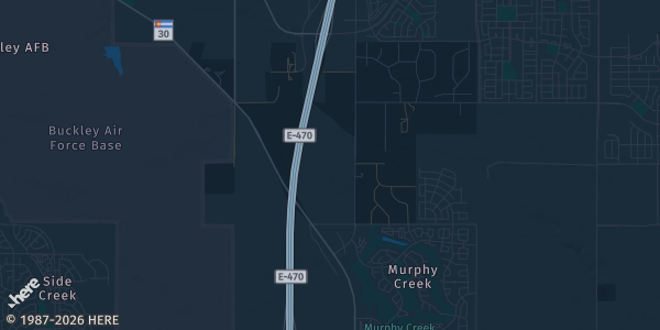 Map of Aurora, CO. The exact address of La Plaza Colorado is not known, so the map shows the area rather than a specific building.