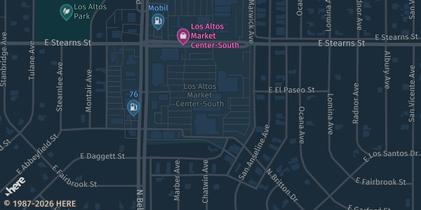 Map showing Sports Basement Long Beach in Long Beach, CA.
