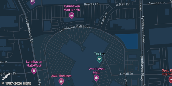 Map showing Dave & Buster’s in Virginia Beach, VA.