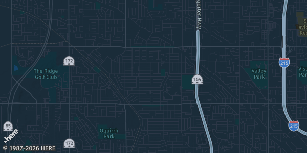 Map of Kearns, UT. The exact address of Utah Olympic Oval is not known, so the map shows the area rather than a specific building.
