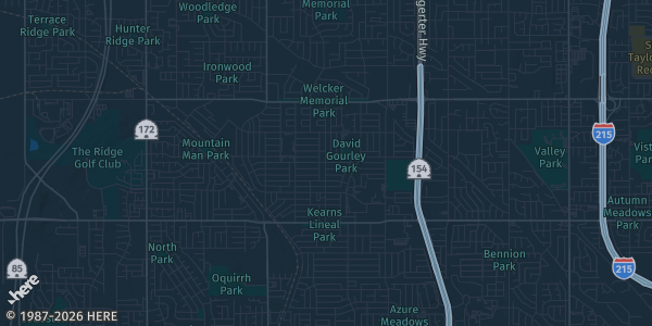Map of Kearns, UT. The exact address of Utah Olympic Oval is not known, so the map shows the area rather than a specific building.