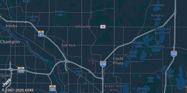 Map of Blaine, MN. The exact address of this venue is not known, so the map shows the area rather than a specific building.