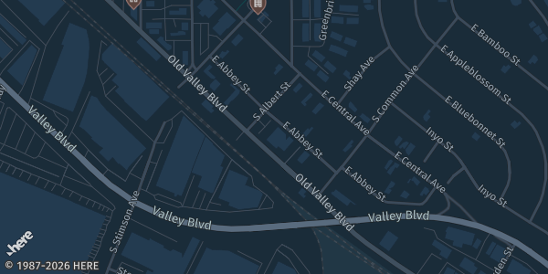Map showing Prime Time Basketball Association in La Puente, CA.
