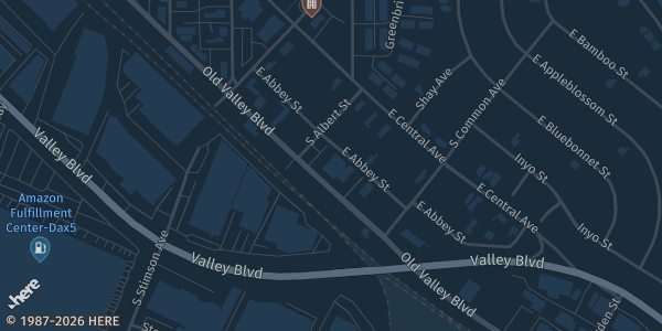 Map showing Prime Time Basketball Association in La Puente, CA.