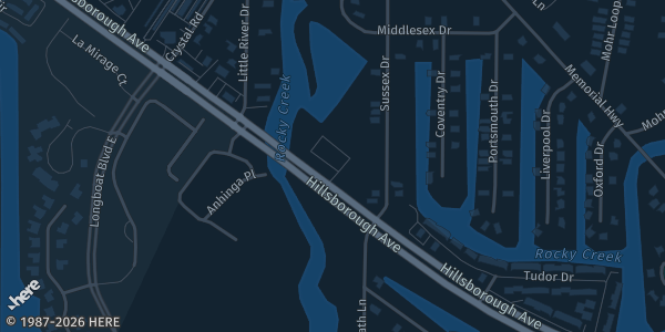 Map showing Personal Pitstop Express in Tampa, FL.