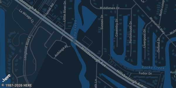 Map showing Personal Pitstop Express in Tampa, FL.