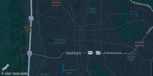 Map of Entrance Dalton, GA. The exact address of First-In Collectibles Show: Halloween Special is not known, so the map shows the area rather than a specific building.
