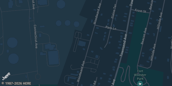 Map showing Annex YMCA Club in New Haven, CT.