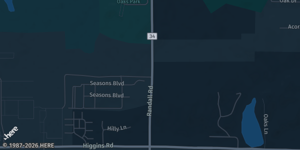 Map showing the venue in West Dundee, IL.