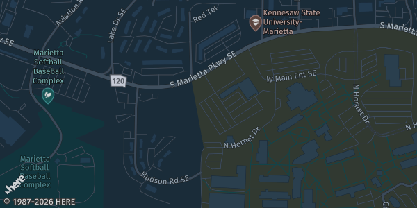 Map showing IAM Union Hall - Local Lodge 709 in Marietta, GA.