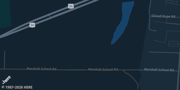 Map showing the venue in Lexington, MO.