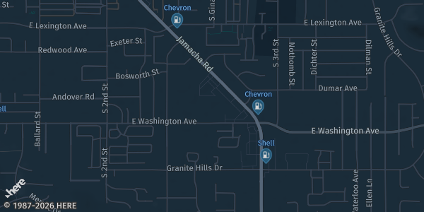 Map showing El Cajon Elks #1812 in El Cajon, CA.