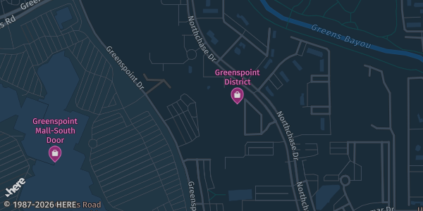 Map showing the venue in Houston, TX.