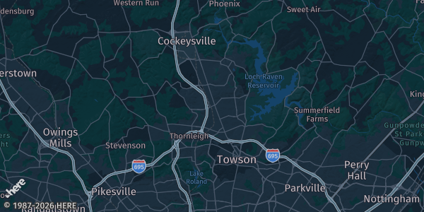 Map of Lutherville-Timonium, MD. The exact address of this venue is not known, so the map shows the area rather than a specific building.