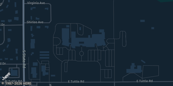 Map showing Ionia High School Gym in Ionia, MI.