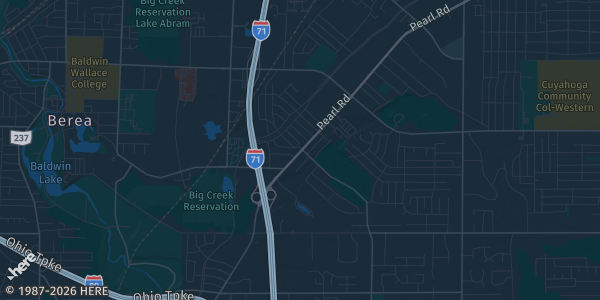 Map of Middleburg Heights, OH. The exact address of Middleburg Rec Center is not known, so the map shows the area rather than a specific building.