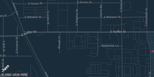 Map showing the venue in Kokomo, IN.