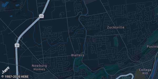 Map of Palmer, PA. The exact address of Chrin Center is not known, so the map shows the area rather than a specific building.