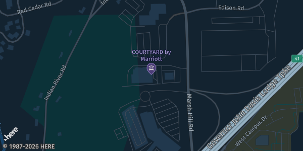 Map showing Courtyard by Marriott - New Haven/Orange/Milford in Orange, CT.