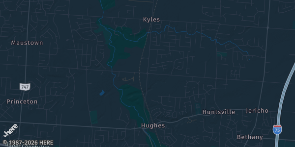 Map of Liberty Township, OH. The exact address of Liberty Collective is not known, so the map shows the area rather than a specific building.