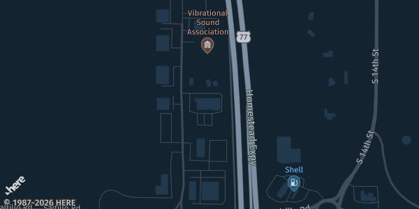 Map showing Sesostris Shrine Center in Roca, NE.
