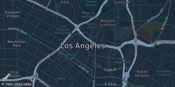 Map of Los Angeles, CA. The exact address of Tbd is not known, so the map shows the area rather than a specific building.