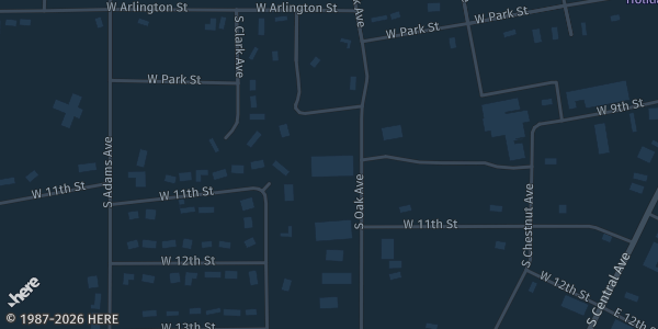 Map showing Eagles Club in Marshfield, WI.