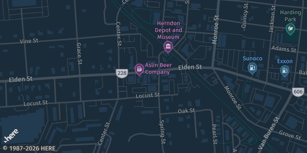 Map showing Jimmy's Old Town Tavern in Herndon, VA.