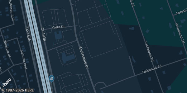 Map showing The Fieldhouse at the Crossover in Leander, TX.
