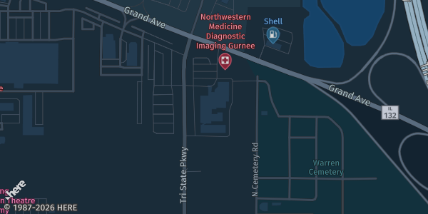 Map showing Holiday Inn Chicago North — Gurnee in Gurnee, IL.