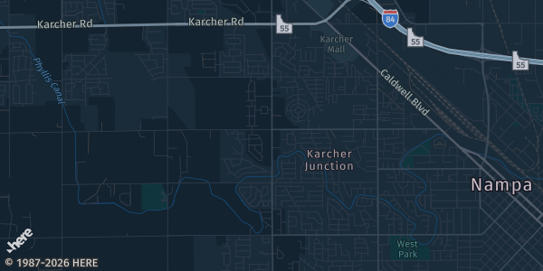 Map of Nampa, ID. The exact address of Nampa Card & Collectibles Show, October 10th, 2026 is not known, so the map shows the area rather than a specific building.