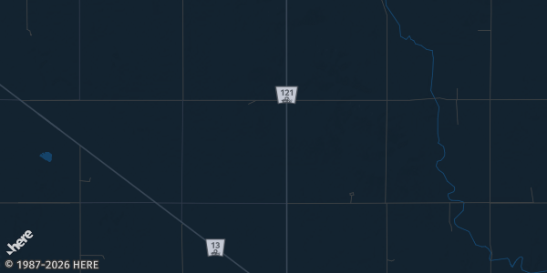 Map of Pierce, NE. The exact address of Pierce Pavilion is not known, so the map shows the area rather than a specific building.